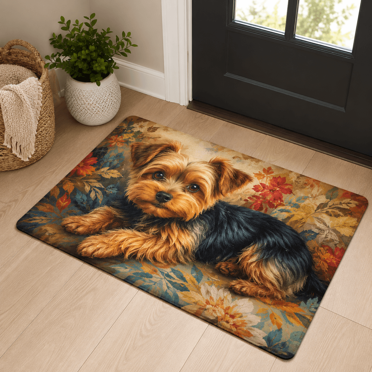 Welcome Doormat – Cute Peeking Dog Cat Door Mat, Pet Lover Gift Home Decor
