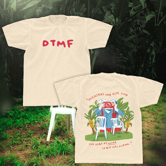 DTMF Bad Bunny Album Tee | Debi Tirar Mas Fotos Fan Shirt | Dark Washed Graphic Tee 2025