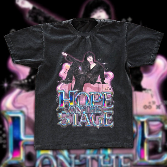 J-Hope Hope On The Stage Tour Vintage Fan Tee | BTS Solo Tour Fan Merch Shirt | Dark Washed Kpop Gift