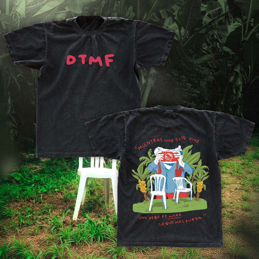 DTMF Bad Bunny Album Tee | Debi Tirar Mas Fotos Fan Shirt | Dark Washed Graphic Tee 2025