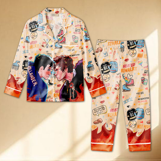 Heated Rivalry Pajama Set | HollaNov Book Merch Sleepwear | Rozanov 81 Hollander 24 Fan Gift Set